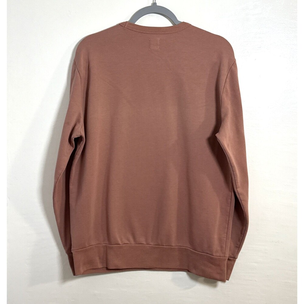 Gap Men's Faded Cedar Logo Fleece Crewneck Sweatshirt Cotton Blend Size Medium - Picture 2 of 7